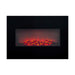 Șemineu electric decorativ de perete Classic Fire Memphis Negru 1800 W 66 x 13 x 46 cm - WALTI WALTI