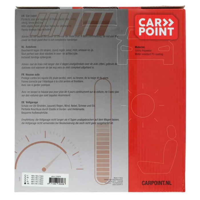 Carpoint Husă auto XXL, albastru, 524x191x122 cm, poliester - WALTI WALTI