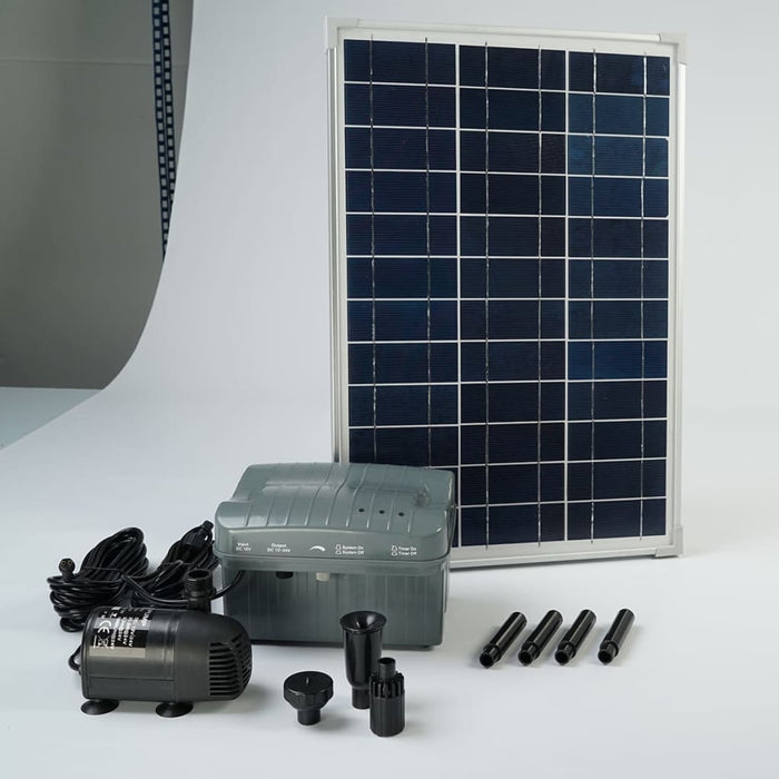 Ubbink Set SolarMax 1000 cu panou solar, pompă și baterie 1351182 - WALTI WALTI