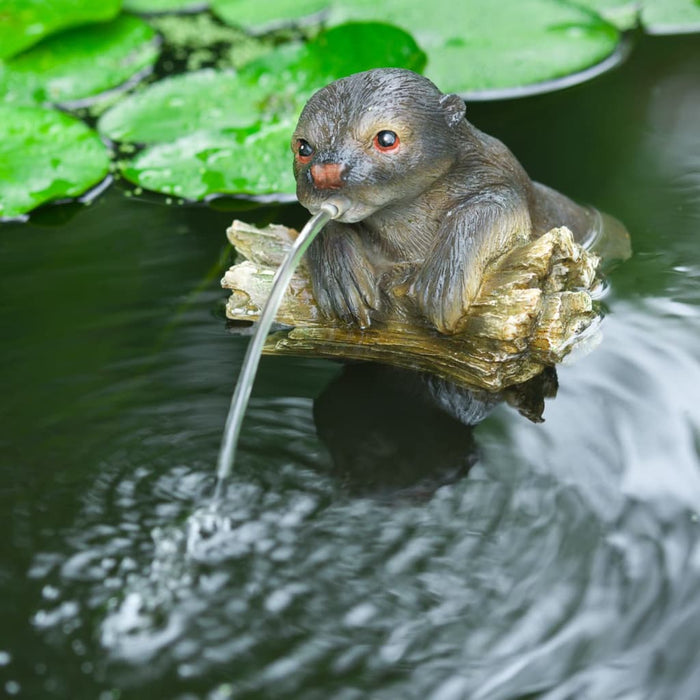 442057 Ubbink Floating Spitter Garden Fountain Otter WALTI