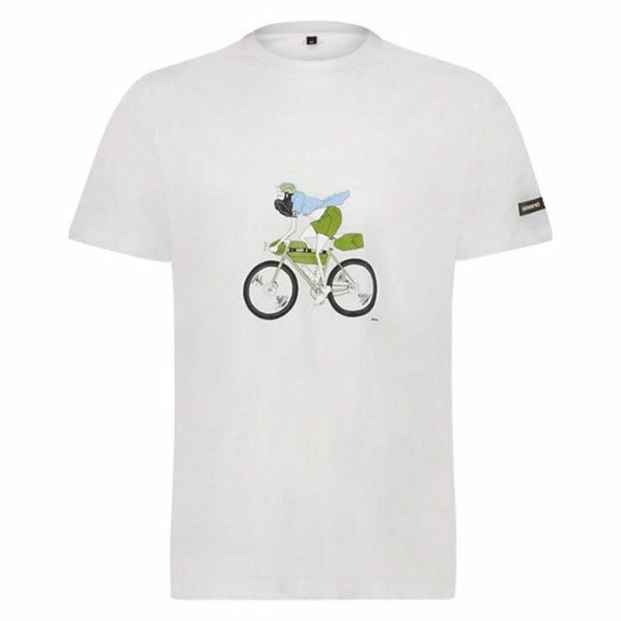 Tricou cu Mânecă Scurtă Bărbați Shimano Sentiero Ltd Alb - WALTI WALTI