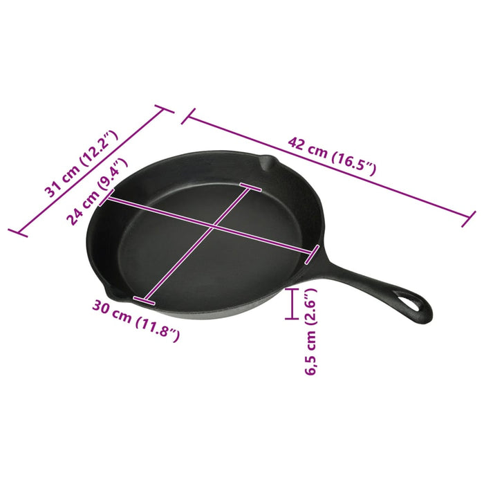 Tigaie din fontă rotundă 30 cm - WALTI WALTI