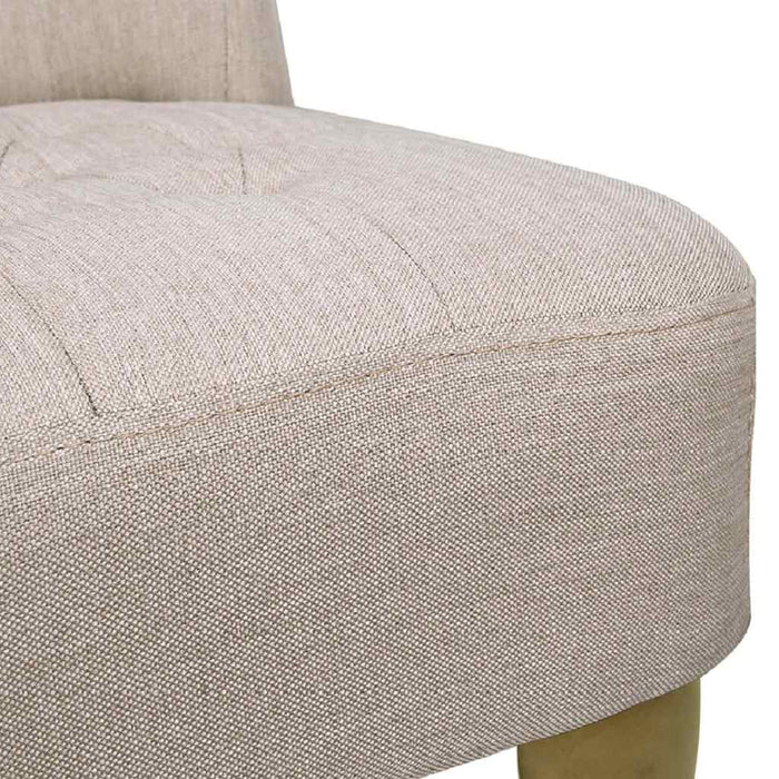 Scaun în stil franțuzesc, crem, material textil WALTI