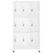 Dulap vestiar cu 9 compartimente, oțel, 90 x 45 x 180 cm, gri - WALTI WALTI