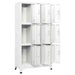 Dulap vestiar cu 9 compartimente, oțel, 90 x 45 x 180 cm, gri - WALTI WALTI