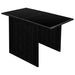 Set bistro cu perne, 3 piese, negru, poliratan - WALTI WALTI