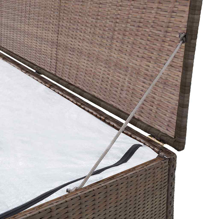 Ladă de depozitare de grădină, maro, 120x50x60 cm, poliratan - WALTI WALTI