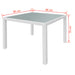 Set mobilier de exterior, 5 piese, alb crem, poliratan - WALTI WALTI