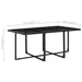 Set mobilier de exterior cu perne, 11 piese, negru, poliratan - WALTI WALTI