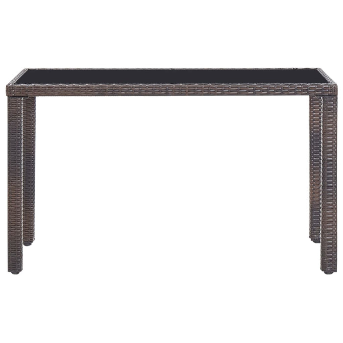 Set mobilier de exterior cu perne, 5 piese, maro, poliratan - WALTI WALTI