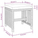Set mobilier de exterior, 5 piese negru, poliratan, lemn acacia - WALTI WALTI