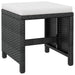 Set mobilier de exterior, 9 piese negru, poliratan, lemn acacia - WALTI WALTI