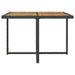 Set mobilier de exterior, 9 piese negru, poliratan, lemn acacia - WALTI WALTI