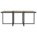 Set mobilier de exterior 11 piese negru, poliratan, lemn acacia - WALTI WALTI