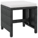 Set mobilier de exterior 13 piese negru, poliratan, lemn acacia - WALTI WALTI