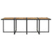 Set mobilier de exterior 13 piese negru, poliratan, lemn acacia - WALTI WALTI