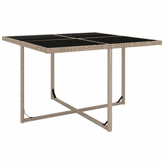 Set mobilier de exterior cu perne, 9 piese, bej, poliratan - WALTI WALTI