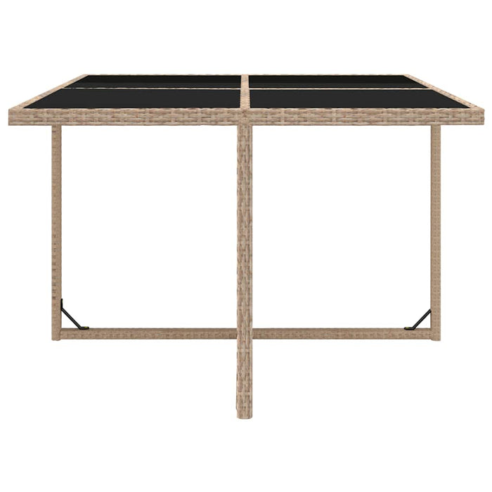 Set mobilier de exterior cu perne, 9 piese, bej, poliratan - WALTI WALTI