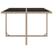 Set mobilier de exterior cu perne, 9 piese, bej, poliratan - WALTI WALTI