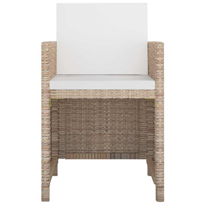 Set mobilier de exterior cu perne, 11 piese, bej, poliratan - WALTI WALTI