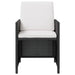 Set mobilier de exterior cu perne, 11 piese, negru, poliratan - WALTI WALTI