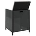 Set mobilier de exterior cu perne, 11 piese, negru, poliratan - WALTI WALTI
