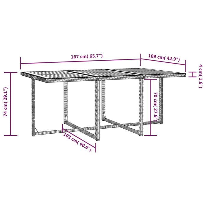 Set mobilier de exterior cu perne, 11 piese, negru, poliratan - WALTI WALTI
