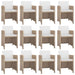 Set mobilier de exterior cu perne, 13 piese, bej, poliratan - WALTI WALTI