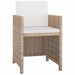Set mobilier de exterior cu perne, 13 piese, bej, poliratan - WALTI WALTI