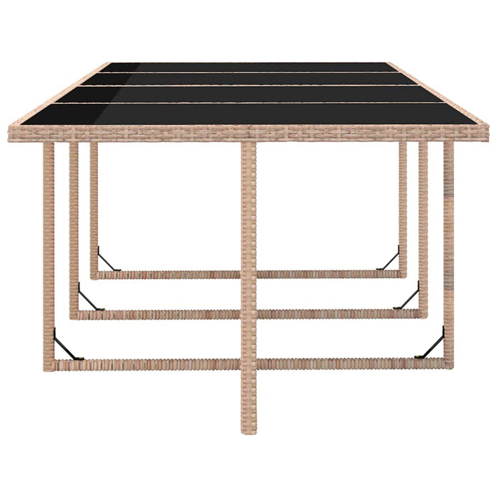 Set mobilier de exterior cu perne, 13 piese, bej, poliratan - WALTI WALTI