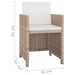 Set mobilier de exterior cu perne, 13 piese, bej, poliratan - WALTI WALTI