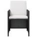 Set mobilier de exterior cu perne, 13 piese, negru, poliratan - WALTI WALTI