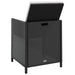 Set mobilier de exterior cu perne, 13 piese, negru, poliratan - WALTI WALTI