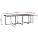 Set mobilier de exterior cu perne, 13 piese, negru, poliratan - WALTI WALTI