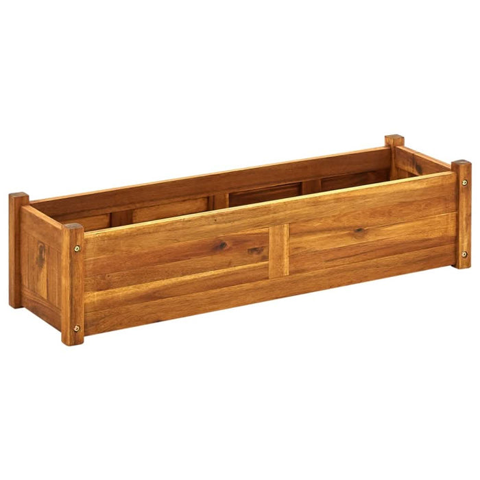 Strat înălțat de grădină, 100x30x25 cm, lemn de acacia - WALTI WALTI