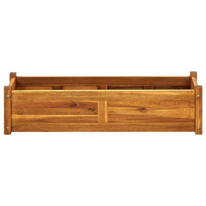 Strat înălțat de grădină, 100x30x25 cm, lemn de acacia - WALTI WALTI