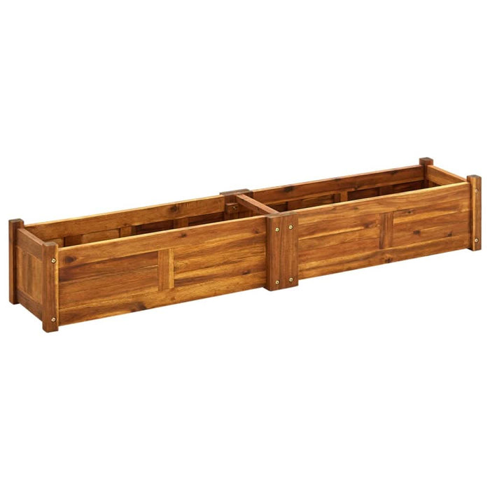 Strat înălțat de grădină, 150x30x25 cm, lemn de acacia - WALTI WALTI