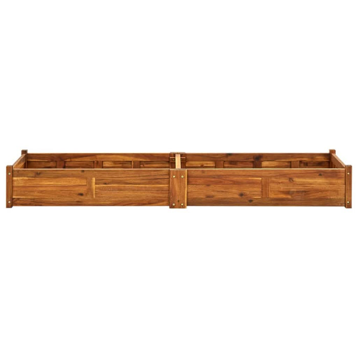Strat înălțat de grădină, 200x50x25 cm, lemn de acacia - WALTI WALTI