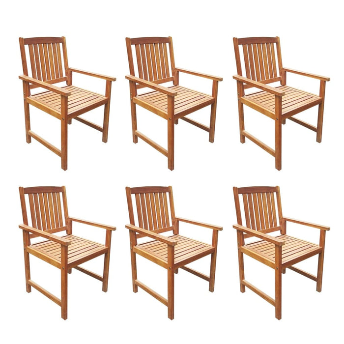 Set mobilier de exterior, 7 piese, lemn masiv de acacia WALTI