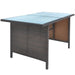 Set mobilier de exterior cu perne, 6 piese, maro, poliratan - WALTI WALTI