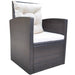 Set mobilier de exterior cu perne, 6 piese, maro, poliratan - WALTI WALTI