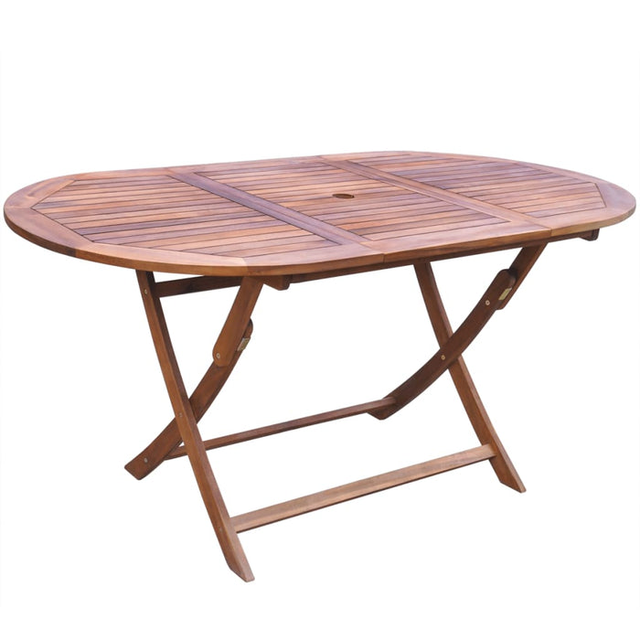 Set mobilier de exterior cu perne 9 piese, lemn masiv de acacia WALTI