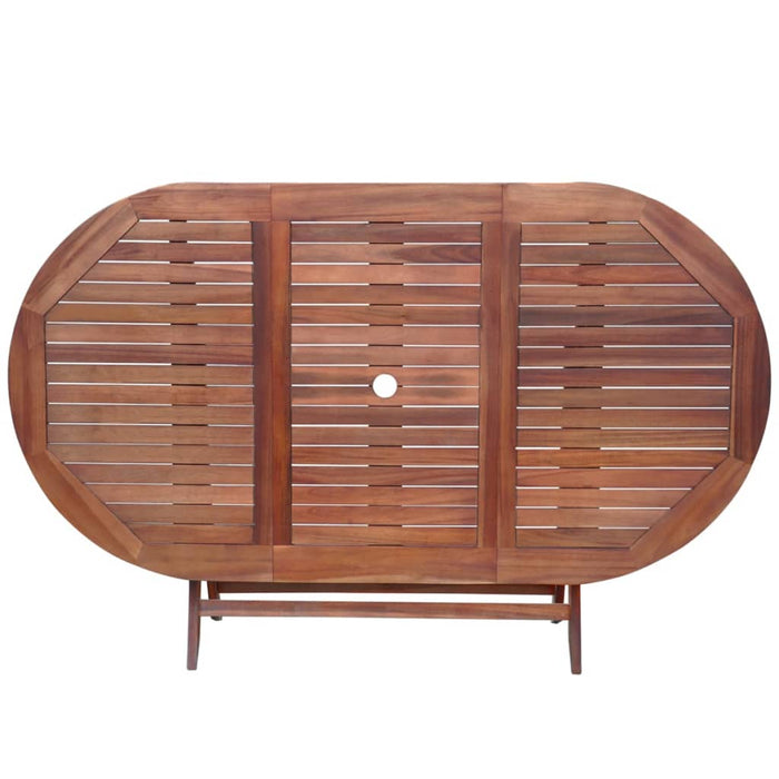 Set mobilier de exterior cu perne 9 piese, lemn masiv de acacia WALTI
