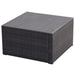 Taburet otoman din poliratan, 53 x 53 x 30 cm, negru - WALTI WALTI