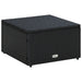 Taburet otoman din poliratan, 53 x 53 x 30 cm, negru - WALTI WALTI