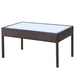Set mobilier de grădină cu perne, 4 piese, maro, poliratan - WALTI WALTI