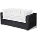 Set mobilier de grădină cu perne, 5 piese, negru, poliratan - WALTI WALTI