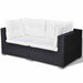 Set mobilier de grădină cu perne, 6 piese, negru, poliratan - WALTI WALTI