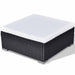 Set mobilier de grădină cu perne, 6 piese, negru, poliratan - WALTI WALTI