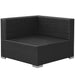 Set mobilier de grădină cu perne, 3 piese, negru, poliratan - WALTI WALTI